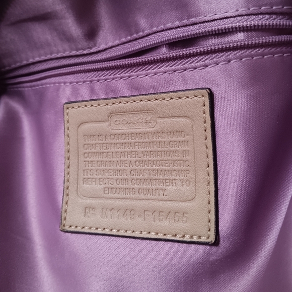 COACH project patent Leather cream Ashley F15455, 2011 millennial purse - Picture 16 of 16